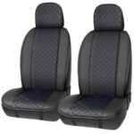Σετ Πλατοκαθίσματα Αυτοκινήτου 2τμχ Δερματίνη Elegance Μαύρα 11621 Auto Gs