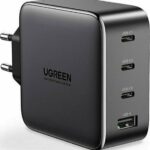 Ugreen Φορτιστής Χωρίς Καλώδιο με Θύρα USB-A και 3 Θύρες USB-C 100W Power Delivery / Quick Charge 4+ Μαύρος (CD226) 40747