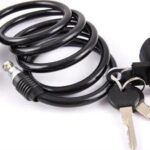 Autoline Huate 21945 Κλειδαριά Ποδηλάτου Κουλούρα με Κλειδί Μαύρη