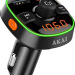 Akai FMT-52BT FM transmitter με LED, Hands Free, φορτιστή αυτοκινήτου, Bluetooth, micro SD, και 2 USB