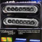 Αδιάβροχα Φώτα Ημέρας Αυτοκινήτου PL257 σε Σχήμα Μπάρας LED Universal 12V 10.5cm 2τμχ 13764 Autoline