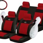 ΚΑΛΥΜΜΑΤΑ ΑΥΤΟΚΙΝΗΤΟΥ ΣΕΤ 9 ΤΕΜΑΧΙΑ XDC ΣΕ ΜΑΥΡΟ ΚΟΚΚΙΝΟ + ΔΩΡΟ ΚΑΛΥΜΜΑ ΤΙΜΟΝΙΟΥ ΚΑΙ ΖΩΝΩΝ 11618 AUTOLINE