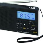 Φορητό ψηφιακό ραδιόφωνο παγκοσμίου λήψης με οθόνη και ρολόι ΜΑΥΡΟ AWBR-305 AKAI