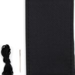 Κάλυμμα Τιμονιού Αυτοκινήτου Ραφτό με Διάμετρο 38εκ. Δερμάτινο Μαύρο 14155 Autoline