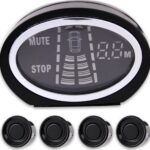 Autoline Σύστημα Παρκαρίσματος Αυτοκινήτου με Οθόνη και 4 Αισθητήρες σε Μαύρο Χρώμα 10257