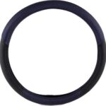 Κάλυμμα Τιμονιού Αυτοκινήτου με Διάμετρο 39εκ. Δερμάτινο Μαύρο/Γκρι 14150 Autoline