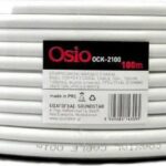 Καλώδιο Ομοαξονικό Ατερμάτιστο - Ατερμάτιστο 100m 75Ω Λευκό OCK-2100 OSIO