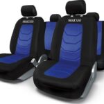 Σετ Καλύμματα Αυτοκινήτου 9τμχ Πολυεστερικά Μπλε SPC1019AZ Sparco