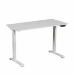 Γραφείο με Μεταλλικά Πόδια Λευκό Ηλεκτρικό 120x60x73εκ. OSMA-9119 OSIO