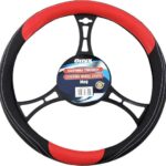 Κάλυμμα Τιμονιού Αυτοκινήτου MEG με Διάμετρο 38εκ. από Δερματίνη Κόκκινο 13354 Autoline