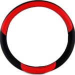 Κάλυμμα Τιμονιού Αυτοκινήτου με Διάμετρο 36εκ. Δερμάτινο Κόκκινο 14151 Autoline