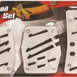 Σετ Πεταλιέρες Αντιολισθητικές Αυτοκινήτου Universal Ασημί 3τμχ 13376 Autoline