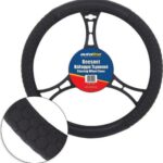 Κάλυμμα Τιμονιού Αυτοκινήτου Beesnet με Διάμετρο 38εκ. Κυψελωτό Συνθετικό Μαύρο 14421 Autoline