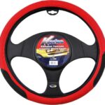 Κάλυμμα Τιμονιού Αυτοκινήτου με Διάμετρο 38εκ. Συνθετικό Κόκκινο/Μαύρο AUTOLINE