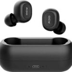 QCY T1C BLACK TWS True Wireless Earbuds 5.0 Bluetooth Headphones 4hrs 6mm 380mAh