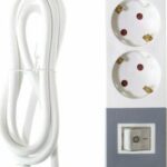 Πολύπριζο 3 Θέσεων με Διακόπτη και Καλώδιο 1.5m Λευκό OPS-2003 Osio