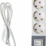 Πολύπριζο 3 Θέσεων με Διακόπτη, 2 USB και Καλώδιο 1.5m Λευκό OPS-3003 Osio