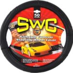 Κάλυμμα Τιμονιού Αυτοκινήτου με Διάμετρο 50εκ. από Δερματίνη Μαύρο 10367 Autoline