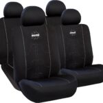 Σετ Καλύμματα Αυτοκινήτου 4τμχ Πολυεστερικά Γκρι SC021BG Momo