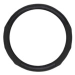 Κάλυμμα Τιμονιού Αυτοκινήτου με Διάμετρο 38εκ. Δερμάτινο Μαύρο 13795 Autoline