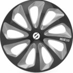 Σετ Τάσια Αυτοκινήτου Sicilia Pro 4τμχ 16" Μαύρο/Ασημί SPC1673BKSV Sparco