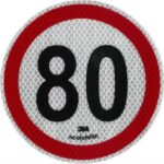 Αυτοκόλλητο Σήμα Ταχύτητας 80 3m Σ.π.501 24596 Auto Gs