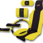 Πλατοκάθισμα Αυτοκινήτου 6τμχ Πολυεστερικά Type-R Κίτρινα 11269 Auto Gs