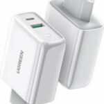Ugreen Φορτιστής Χωρίς Καλώδιο με Θύρα USB-A και Θύρα USB-C 36W Quick Charge 4.0 Λευκός (CD170)