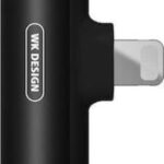 WK WDC-094i Μετατροπέας Lightning male σε Lightning 2x female Black