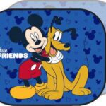Πλαϊνά Σκίαστρα Αυτοκινήτου με Βεντούζα Mickey - Pluto 44x35εκ. 2τμχ 138.10614 Colzani