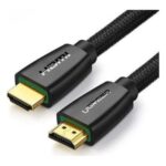 Ugreen HDMI 2.0 Braided Cable HDMI male - HDMI male 2m Μαύρο (40410)