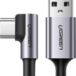Ugreen Braided USB 2.0 Cable USB-C male - USB-A Γκρι 1m (50941)