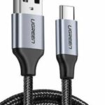 Ugreen US288 Braided USB 2.0 Cable USB-C male - USB-A male Μαύρο 3m (60408)