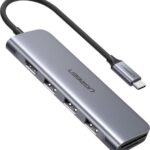 Ugreen 6-in-1 USB-C Data Hub with 4K@60Hz HDMI + 2xUSB3.0 Θύρες + SD/Micro SD Card reader + 100W PD Charging 60384