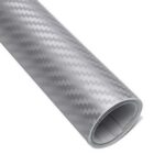 Αυτοκόλλητη Ταινία Αυτοκινήτου Carbon 152 x 30cm σε Ασημί Χρώμα 14563 AUTOLINE