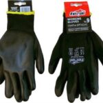 Γάντια Εργασίας Πολυουρεθάνης Μαύρα Ν.9 25181 Auto Gs