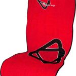 Σετ Πλατοκαθίσματα Αυτοκινήτου 2τμχ Πετσετέ Racing Trial Κόκκινα 13186 Autoline