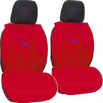 Σετ Πλατοκαθίσματα Αυτοκινήτου 2τμχ Πετσετέ Racing Fresh Κόκκινα 11505 Autoline