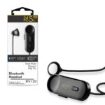 NSP BN120 Earbud Bluetooth v5.3 Handsfree multipoint, μαγνητικό, με κλιπ Πέτου Μαύρο