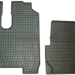 Μπροστινά Πατάκια Τύπου Σκαφάκι 2τμχ από Λάστιχο για Mercedes-Benz Actros Μαύρα 21290 Auto Gs