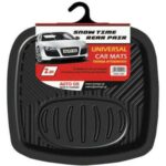 Πατάκια Πίσω Universal Τύπου Σκαφάκι 2τμχ από Λάστιχο Μαύρα 21025 Auto Gs