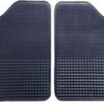 Μπροστινά Πατάκια Universal 2τμχ από Λάστιχο Μαύρα 21052 Auto Gs