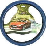 Κάλυμμα Τιμονιού Αυτοκινήτου με Διάμετρο 38εκ. από Δερματίνη Μπλε 12118 Auto Gs