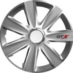 Σετ Τάσια Αυτοκινήτου GTX Carbon 4τμχ 13" Ασημί 34251 Auto Gs