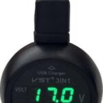 Ψηφιακό Βολτόμετρο / Θερμόμετρο Αυτοκινήτου με Φορτιστή Usb 99162 Auto Gs