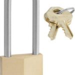 Master Lock 140EURDLH Μπρούτζινο Λουκέτο Μακρύλαιμο με Κλειδί 40mm 140510112