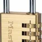 Master Lock 604EURD Μπρούτζινο Λουκέτο Πέταλο Συνδυασμού 40mm 604040112