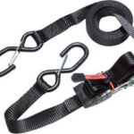 Ιμάντας Αποσκευών Αυτοκινήτου 450cm με Καστάνια & Γάντζο S για Φορτία έως 400kg Μαύρο 2τμχ 306600112 Master Lock