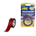 Maxpower Black Αυτοκόλλητη Ταινία Διπλής Όψης Μαύρη 25mmx1.5m 250020122 HPX