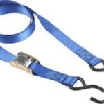 Master Lock Ιμάντας Αποσκευών Αυτοκινήτου 200x2.5cm με Καστάνια Μπλε 2τμχ 436800112